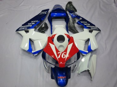 76 White and Red 03-04 CBR600RR Fairings