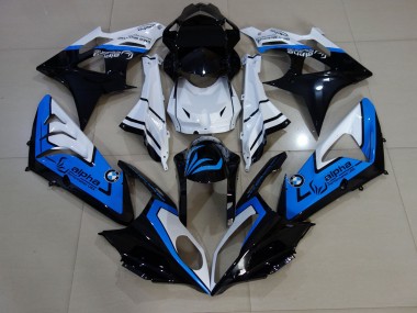 Alien Blue and White 09-14 S1000RR Fairings