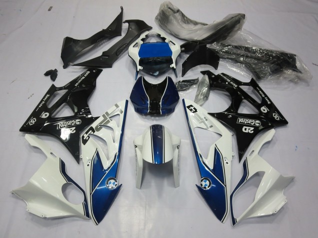 Alien Blue and White 09-14 S1000RR Fairings