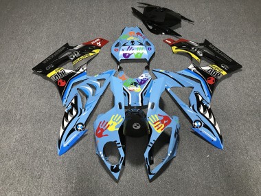 Alien Blue and White 09-14 S1000RR Fairings