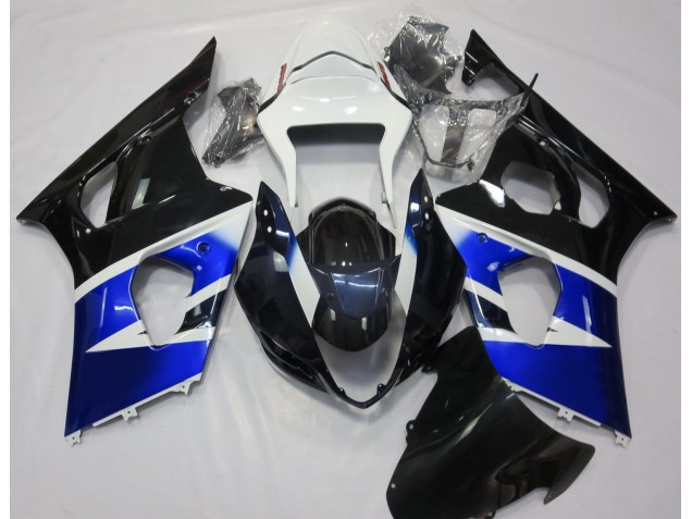 Black Blue and White 03-04 GSXR 1000 Fairings