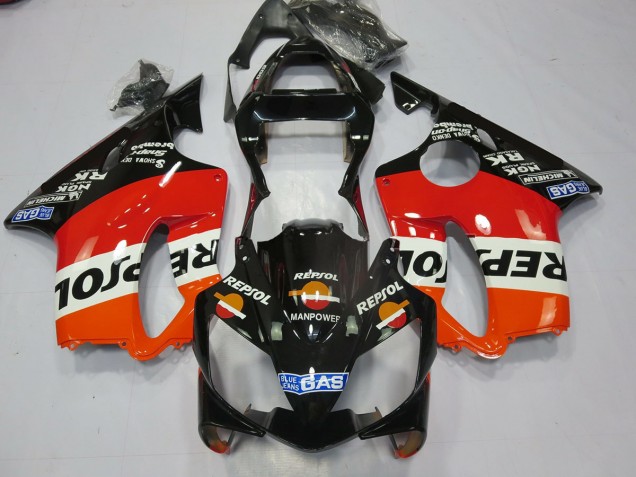 Black Repsol 01-03 CBR600 F4i Fairings