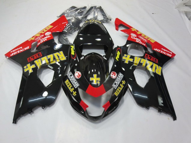 Black Rizla 04-05 GSXR 600-750 Fairings