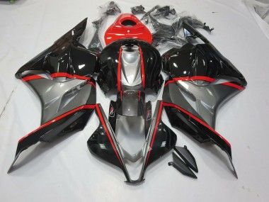 Black and Grey Red Pin 09-12 CBR600RR Fairings