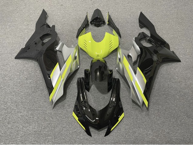 Black with Floro Yellow 17-21 R6 Fairings