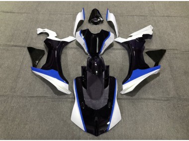 Blue Black and White 15-19 R1 Fairings