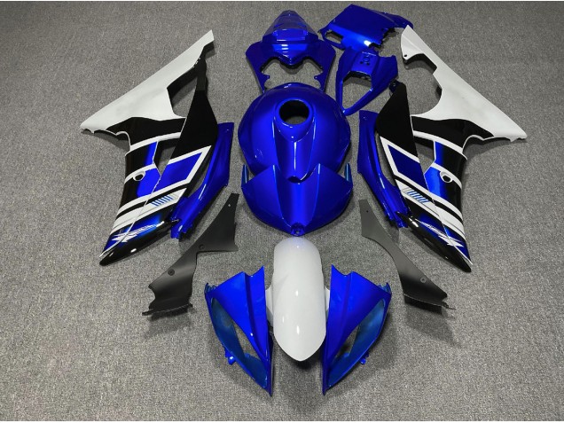 Blue Black and White OEM Style 08-16 R6 Fairings