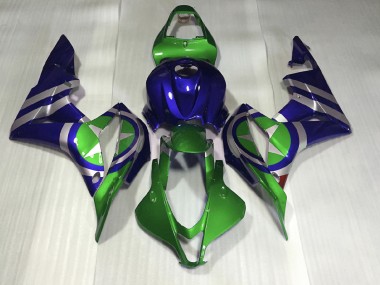 Blue Green Captain America 07-08 CBR600RR Fairings