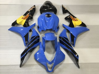 Blue & Orange Bull 07-08 CBR600RR Fairings