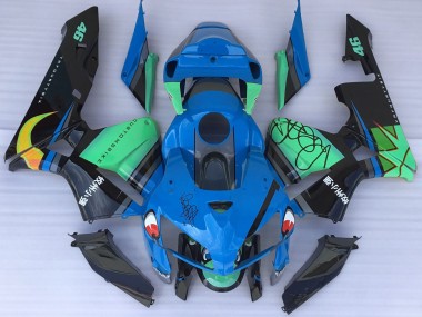 Blue Shark & Green 05-06 CBR600RR Fairings