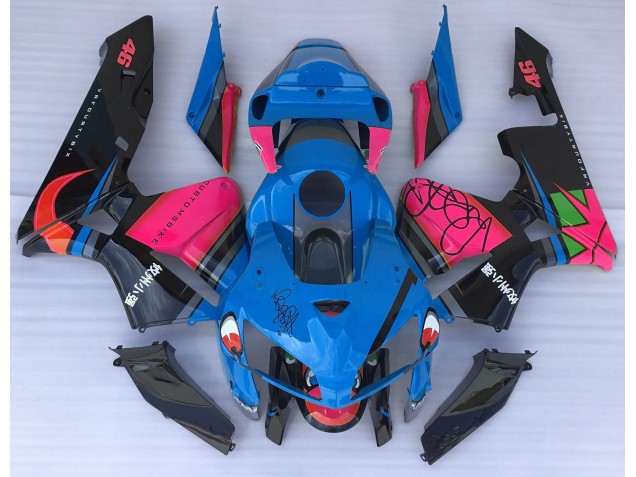 Blue Shark & Pink 05-06 CBR600RR Fairings