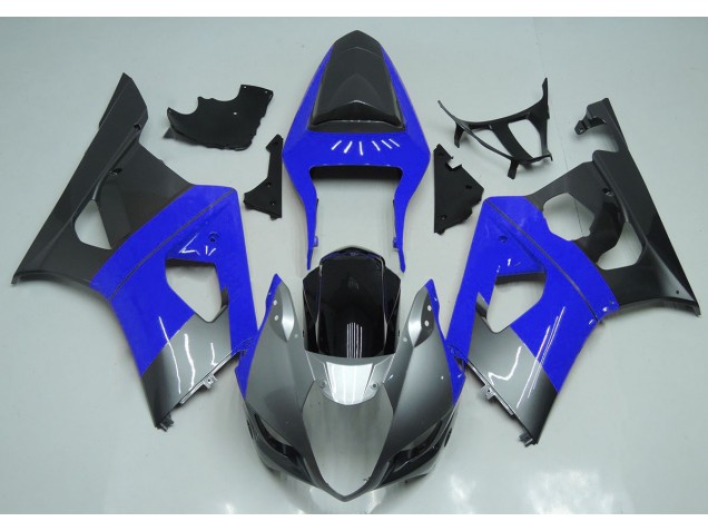 Blue Silver and Black 03-04 GSXR 1000 Fairings