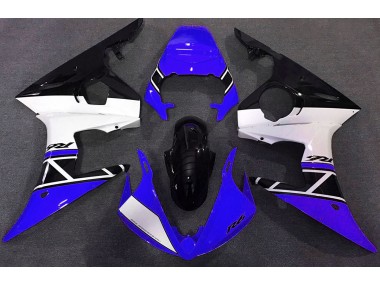 Blue White and Black 03-04 R6 Fairings