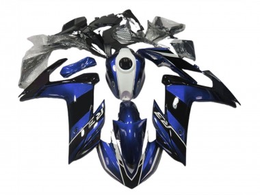 Blue and Gloss Black 15-18 R3 Fairings