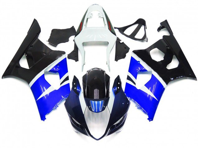 Blue and Gloss Black Custom Style 03-04 GSXR 1000 Fairings