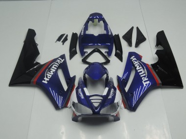 Blue and Red Gloss 09-12 Daytona 675 Fairings