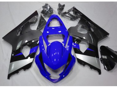 Blue and Silver 04-05 GSXR 600-750 Fairings