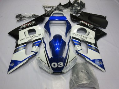 Blue and Silver 98-02 R6 Fairings