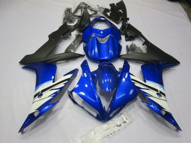 Blue and White 04-06 R1 Fairings