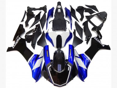 Blue and White Custom Style 15-19 R1 Fairings