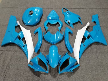 Blue and White with Pearl 06-07 R6 Fairings