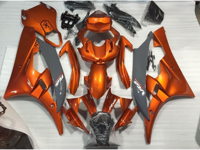 Burnt Orange and Nardo 06-07 R6 Fairings