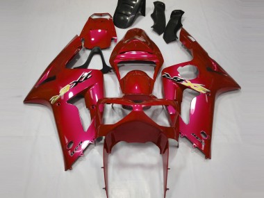 Candy Red 03-04 ZX6R Fairings