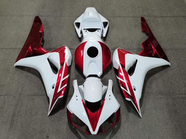 Candy Red and White 06-07 CBR1000RR Fairings