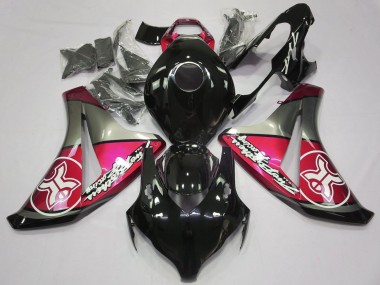 Candy Red on Black Custom 08-11 CBR1000RR Fairings