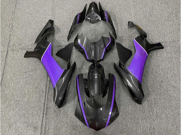 Carbon Fiber & Purple 15-19 R1 Fairings