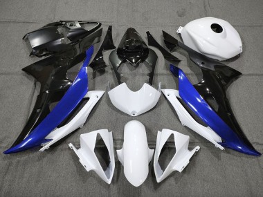 Custom Blue Black and White 08-16 R6 Fairings