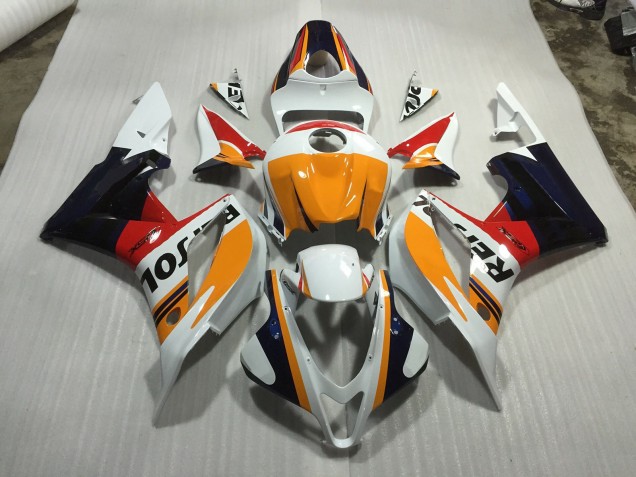 Custom White Repsol 07-08 CBR600RR Fairings