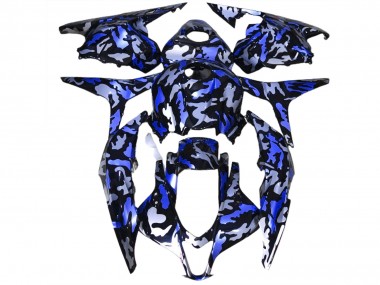 Dark Blue Snow Camo 09-12 CBR600RR Fairings