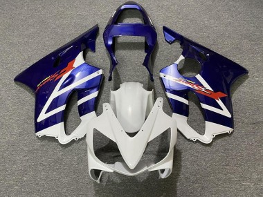 Deep Blue and White 01-03 CBR600 F4i Fairings