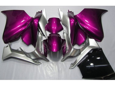 Deep Pink and Silver 10-13 VFR1200 Fairings