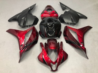Deep Red with Black 09-12 CBR600RR Fairings
