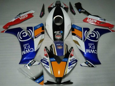 Elf Blue and Orange 12-16 CBR1000RR Fairings