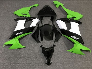 Gloss Black & Green 08-10 ZX10R Fairings