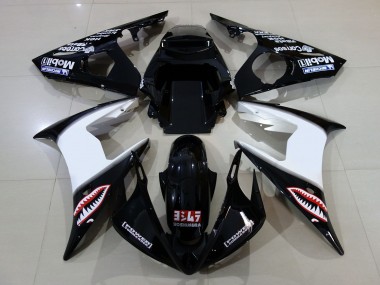 Gloss Black & Logos 06-07 R6 Fairings