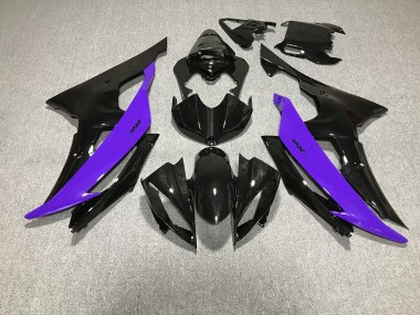 Gloss Black & Purple 08-16 R6 Fairings