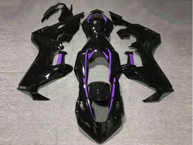 Gloss Black & Purple Lining 17-23 CBR1000RR Fairings