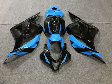 Gloss Black & Sky Blue 09-12 CBR600RR Fairings