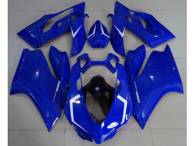 Gloss Blue & White 11-14 Ducati 1199 Fairings