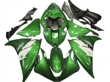 Gloss Green & White 12-14 R1 Fairings