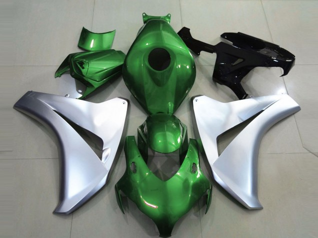 Gloss Green and Silver 08-11 CBR1000RR Fairings