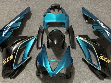 Gloss Light Blue and Black 09-12 Daytona 675 Fairings