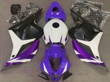 Gloss Purple White and Violet 09-12 CBR600RR Fairings