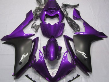 Gloss Purple and Black 07-08 R1 Fairings