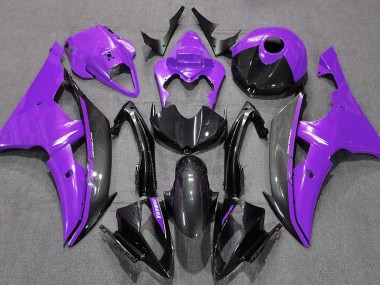 Gloss Purple and Carbon 08-16 R6 Fairings