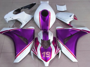 Gloss Purple and White 08-11 CBR1000RR Fairings